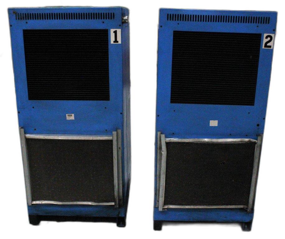 Hydrovane HV18 Rotary Vane Compressor Set of 2 with Tank, Fair Condition