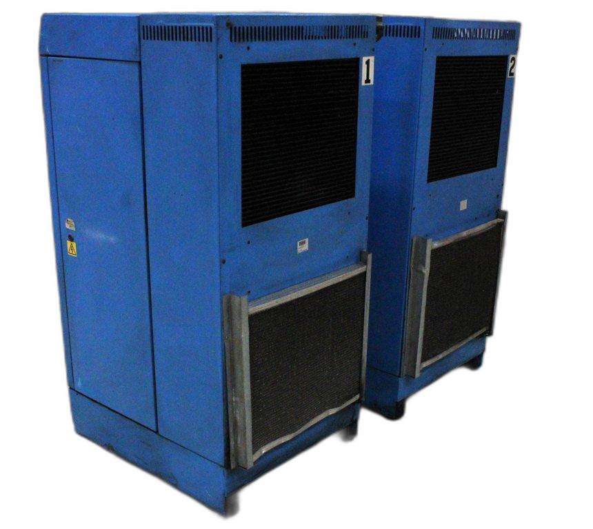 Hydrovane HV18 Rotary Vane Compressor Set of 2 with Tank, Fair Condition