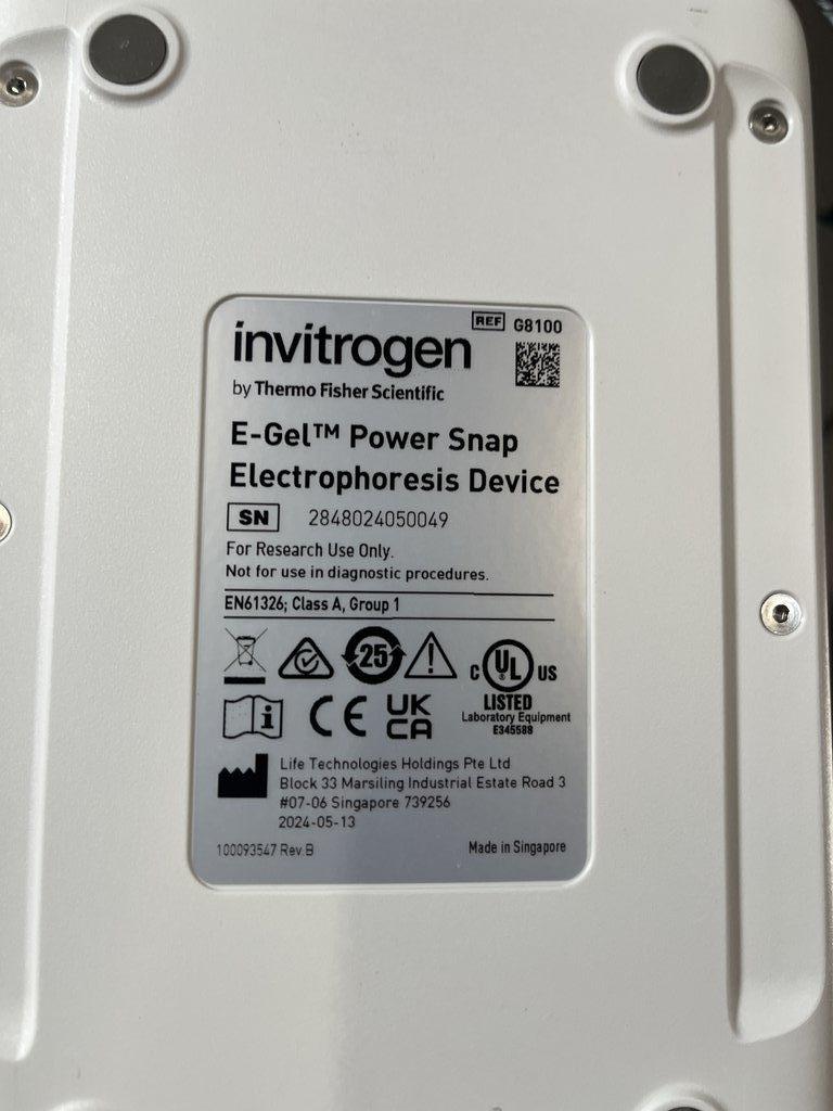 Invitrogen E-GEL Power Snap Camera Imager Laboratory Equipment VG