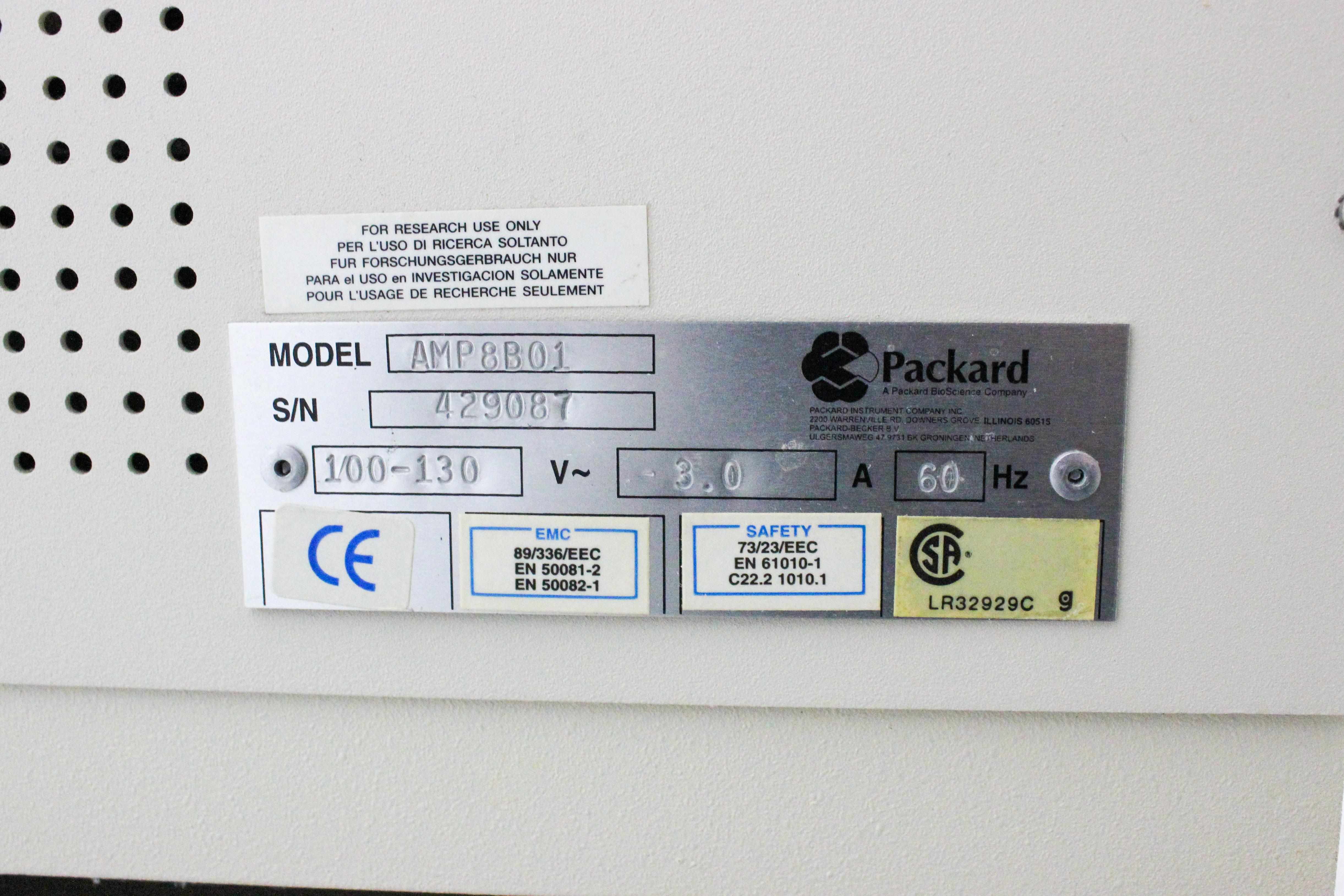 Packard MultiPROBE II HT Liquid Handling System 8-Tip Pipetting Unit