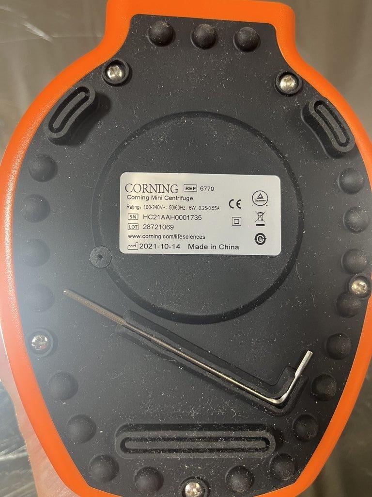 Corning Ref: 6770 Mini Centrifuge, Near New, Compact Design