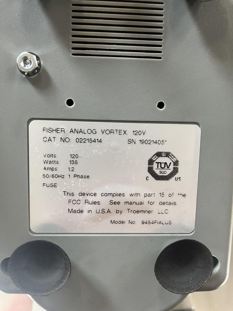 Fisherbrand Fisher Analog Vortex Mixer Good Condition Analog Control