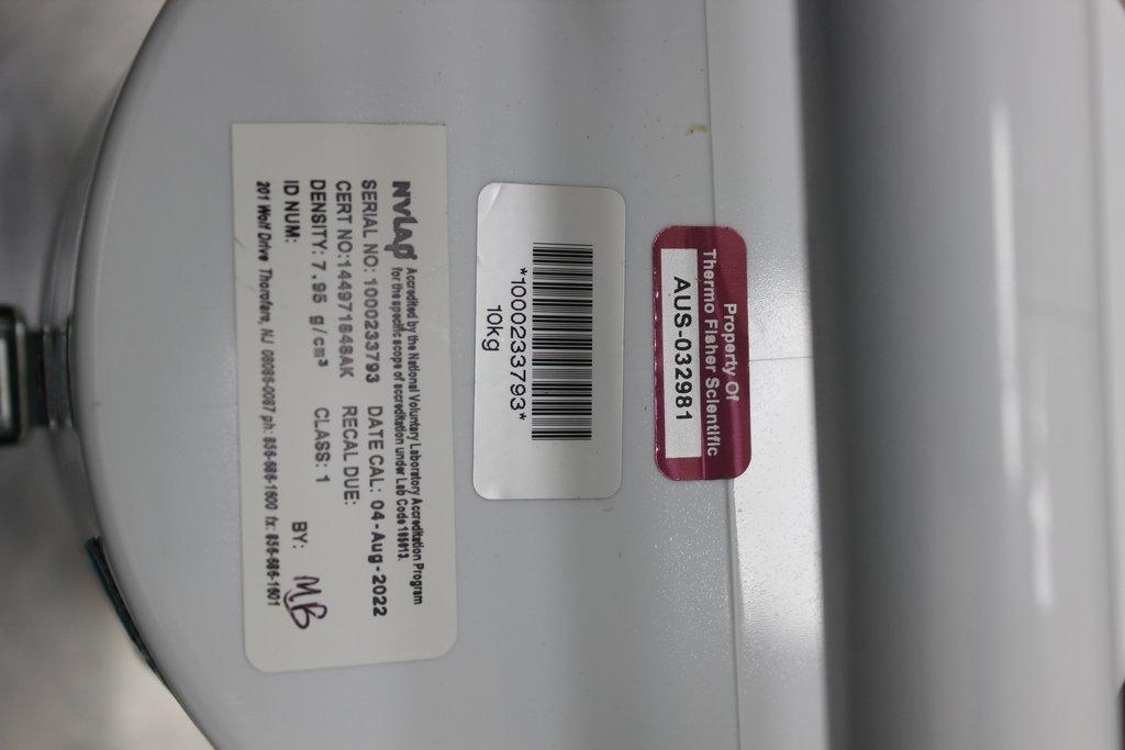 Mettler Toledo 10kg Calibration Weight Analytical Accessory Incl Computer/Software