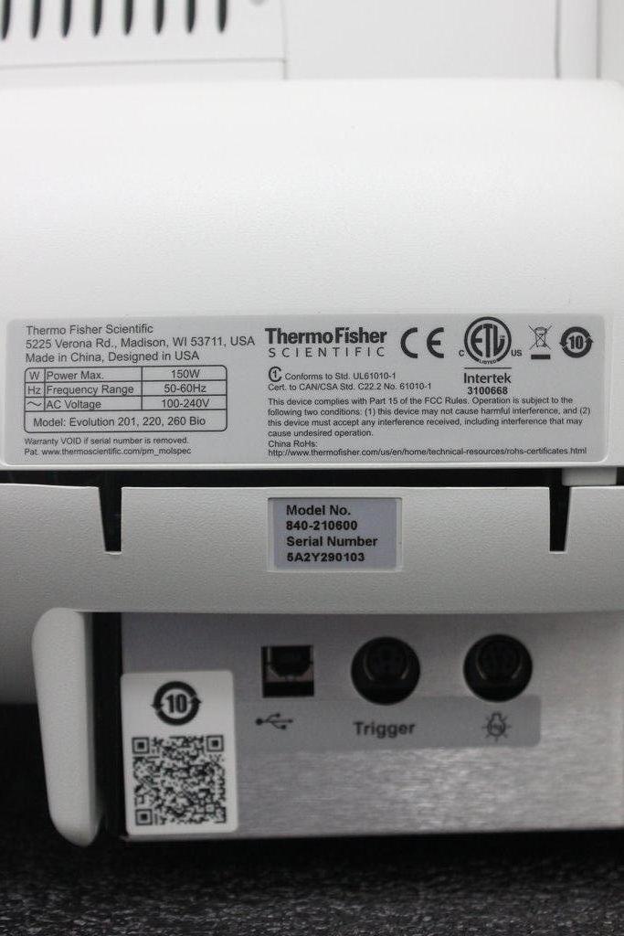 Thermo Evolution 220 UV-Vis Spectrometer: Precision Analytical Instrument