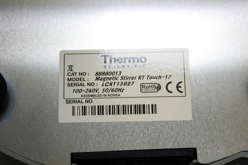 Thermo 88880013 Magnetic Stirrer RT Touch-17 Stir Plate Efficient Mixing