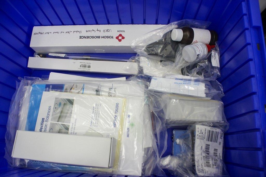 Thermo Bin of Lab Accessories Good Condition Includes Multiple Brands