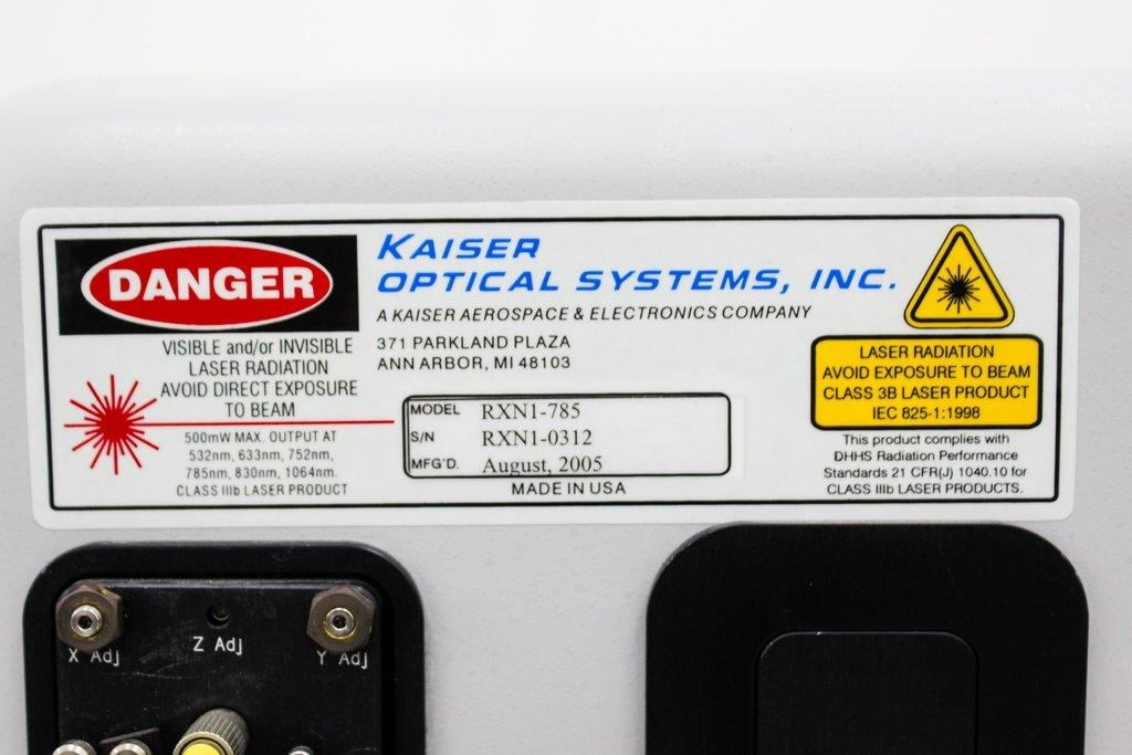 Kaiser RXN1-785 Raman Analyzer Optical Fair Condition with Power Cables