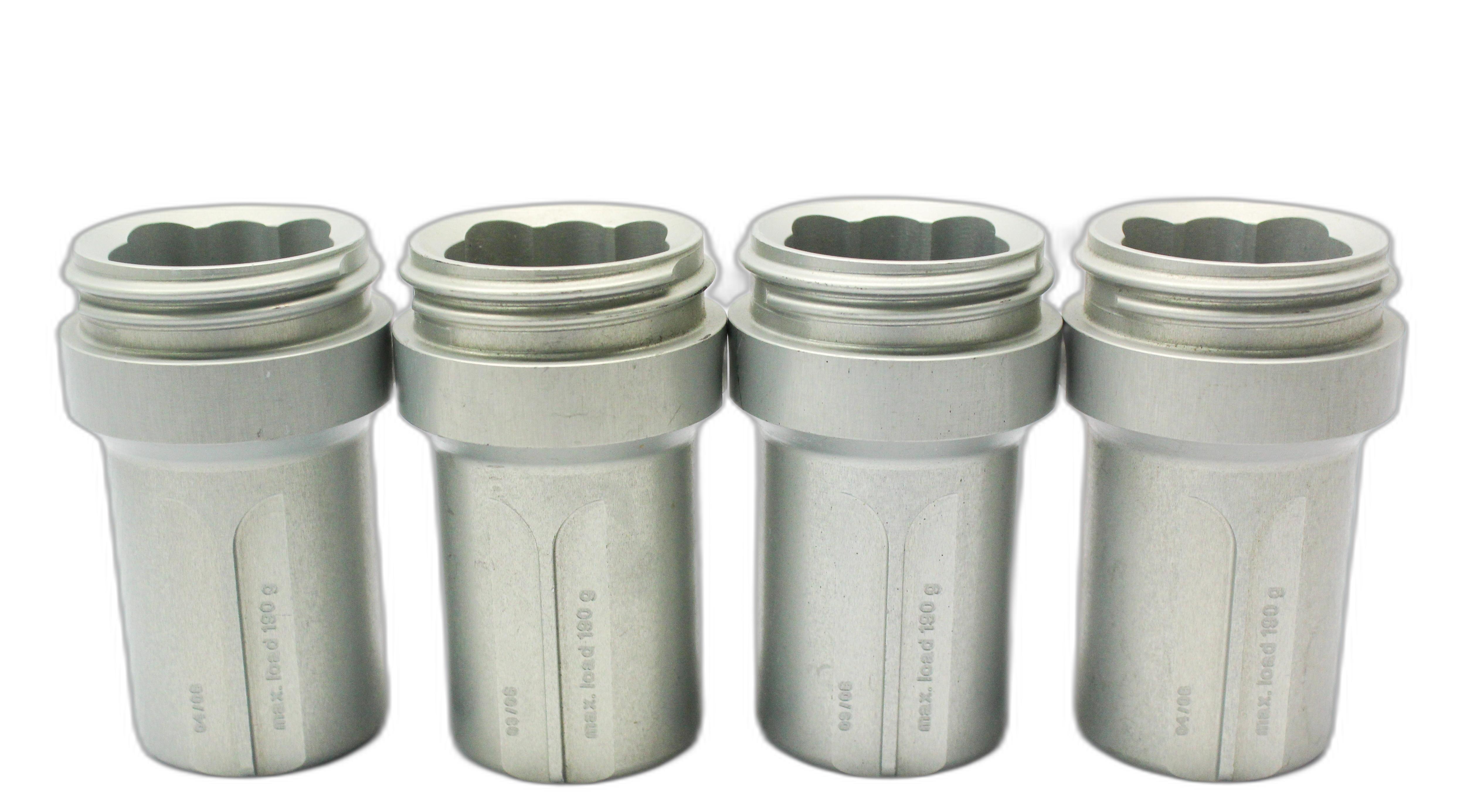 Eppendorf Round Buckets Set for Rotor A-4-38 85/100mL VG Condition