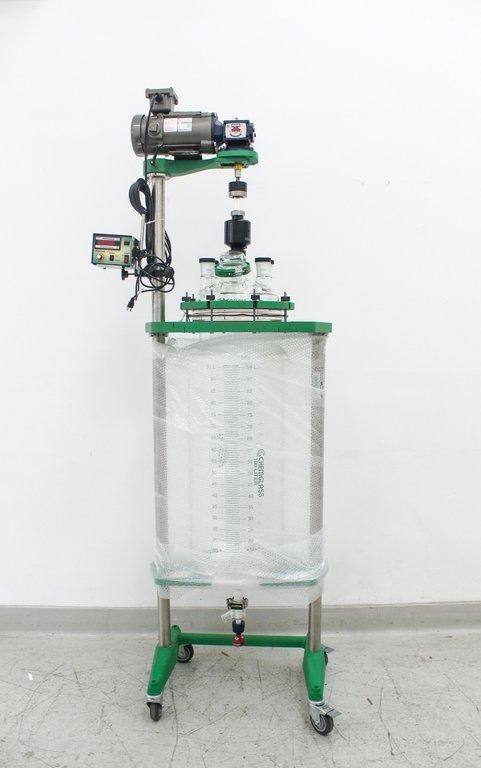 Chemglass 100L Reactor System Unjacketed 6-Neck Digital Controller XP