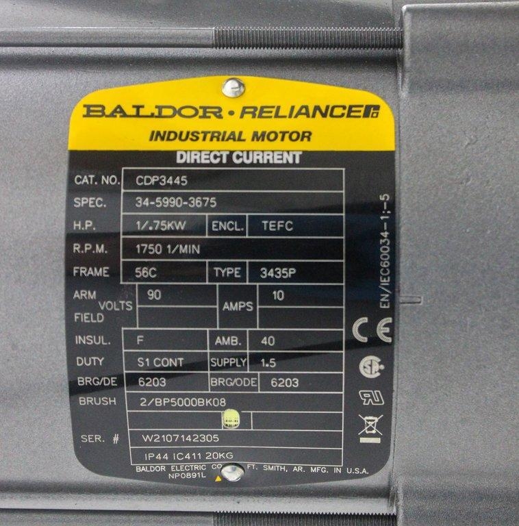 Indco Industrial Mixer Motor Baldor 1HP Variable Speed Mixer G Condition