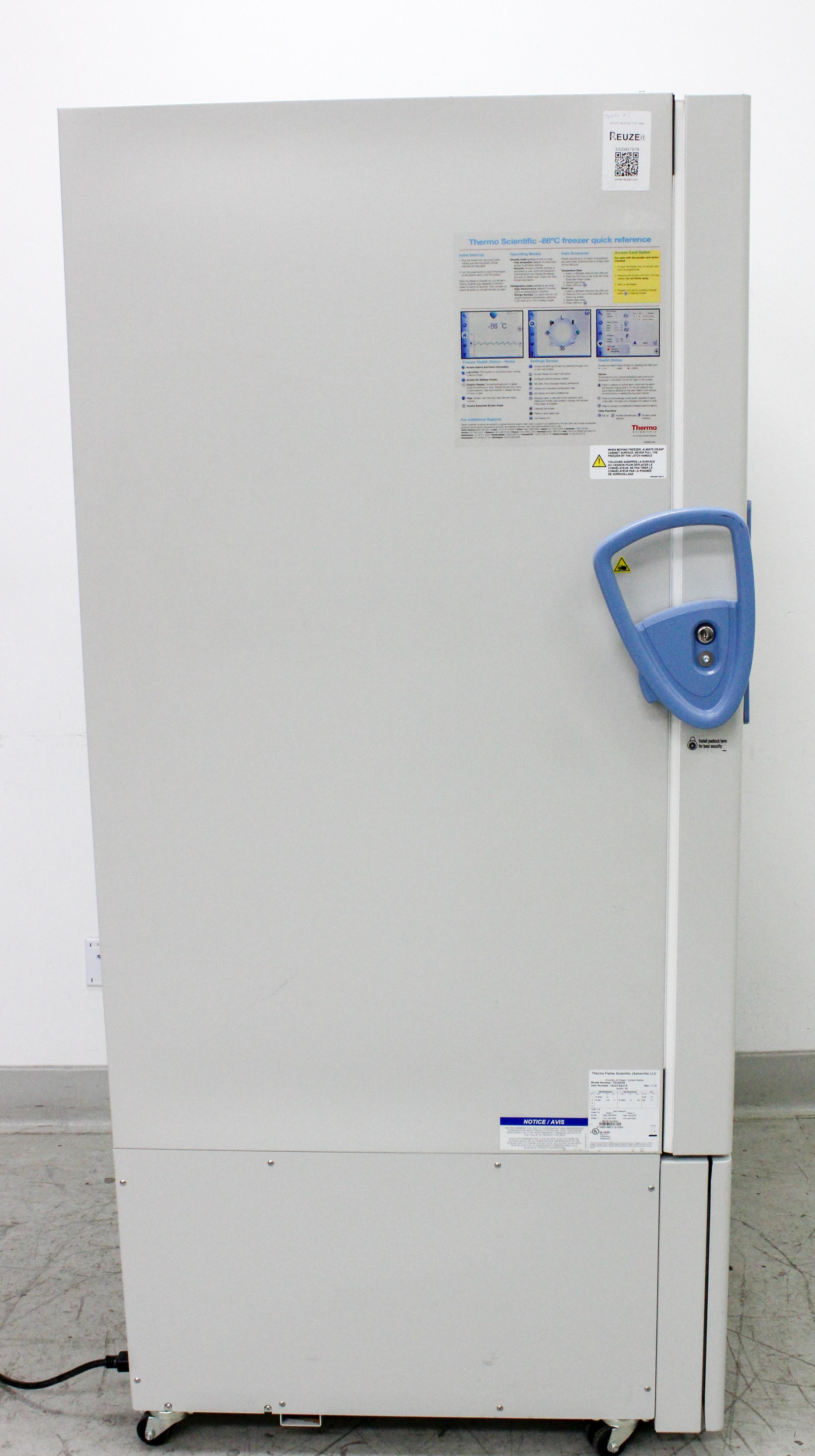 Thermo TSU600A Ultra Low Freezer -80C 28.8cu ft High Capacity Storage