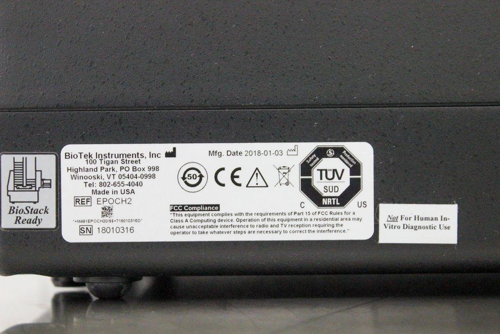 BioTek Instruments, Inc. Epoch 2 Microplate Reader Good Condition