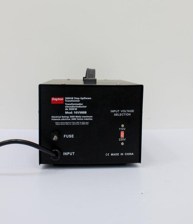 Dayton 3000W Transformer 16V988B Electrical Converter 110-220V 50/60Hz