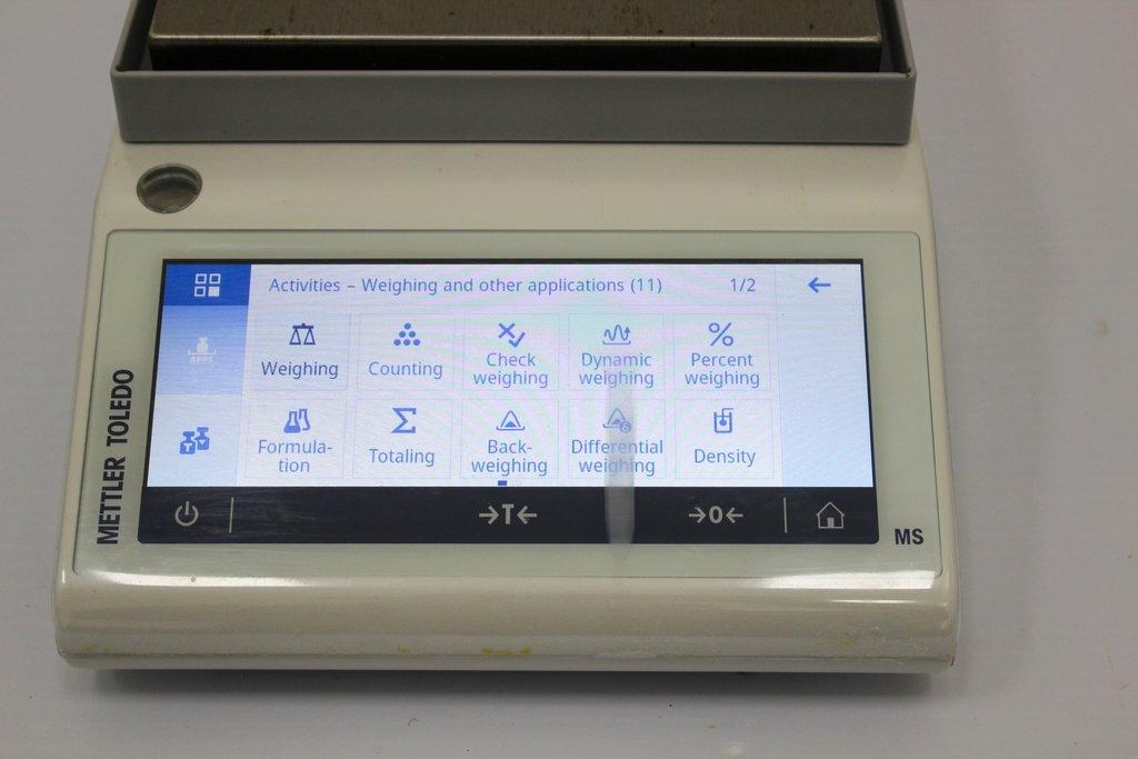 Mettler-Toledo MS12002TS00 Precision Balance Bench Scale 6000g 0.01g