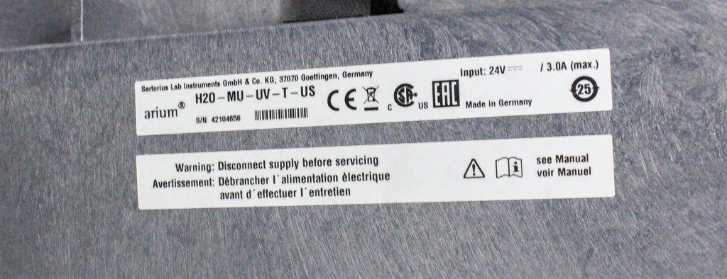 Sartorius Arium Mini Essential Lab Water System Ultrapure Type I Low TOC