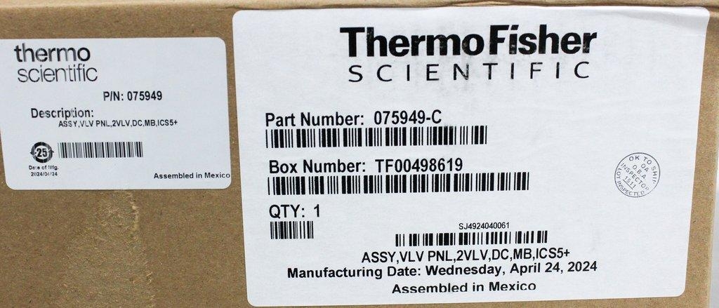 Thermo Injection Valve Panel for DC Compartment Dual-Valve Ion Chromatography
