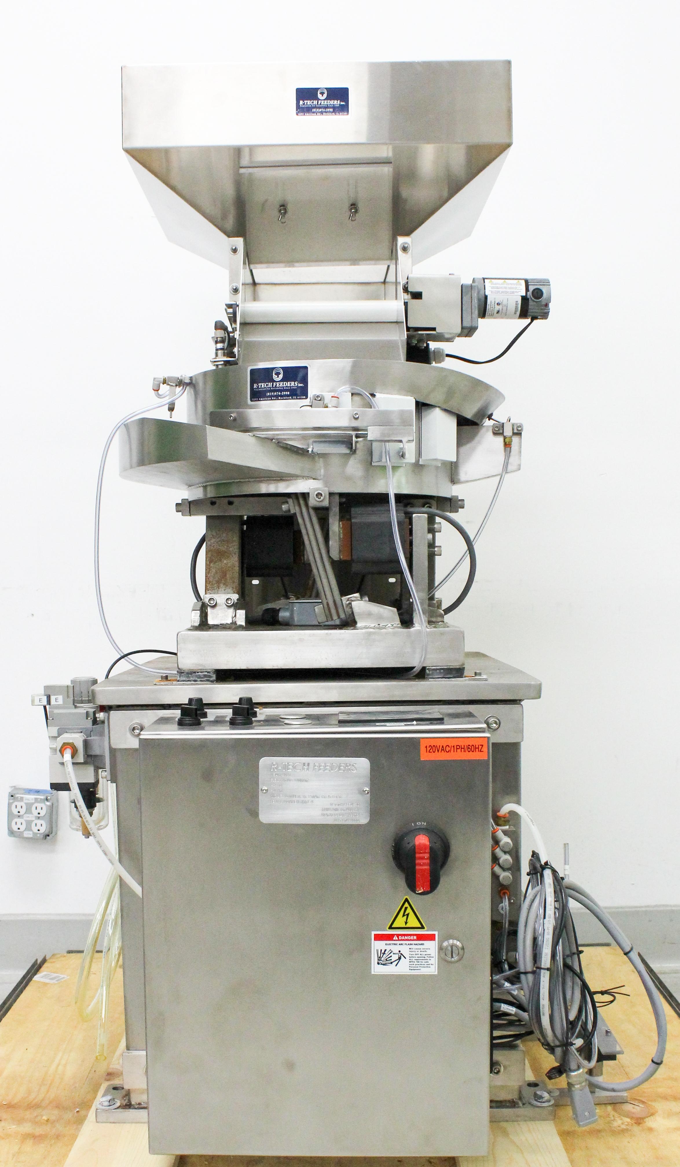 R-Tech 15-110AC-FC-B-H-CS Vibratory Feeder Bowl w/ Hopper, 110V, 60Hz