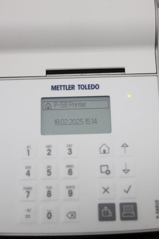 Mettler-Toledo P-58RUE Printer Analytical Accessory 120V Functions Tested