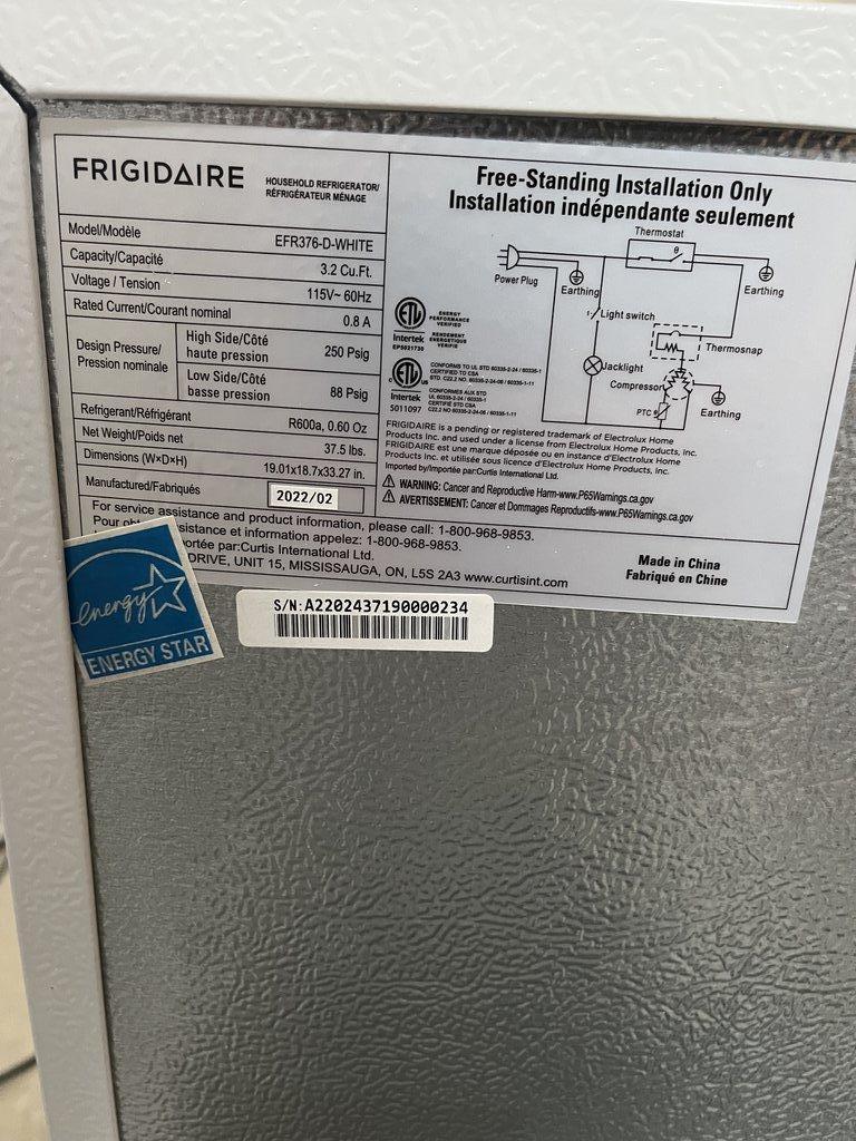 Frigidaire EFR376-D-WHITE Household Refrigerator Compact White