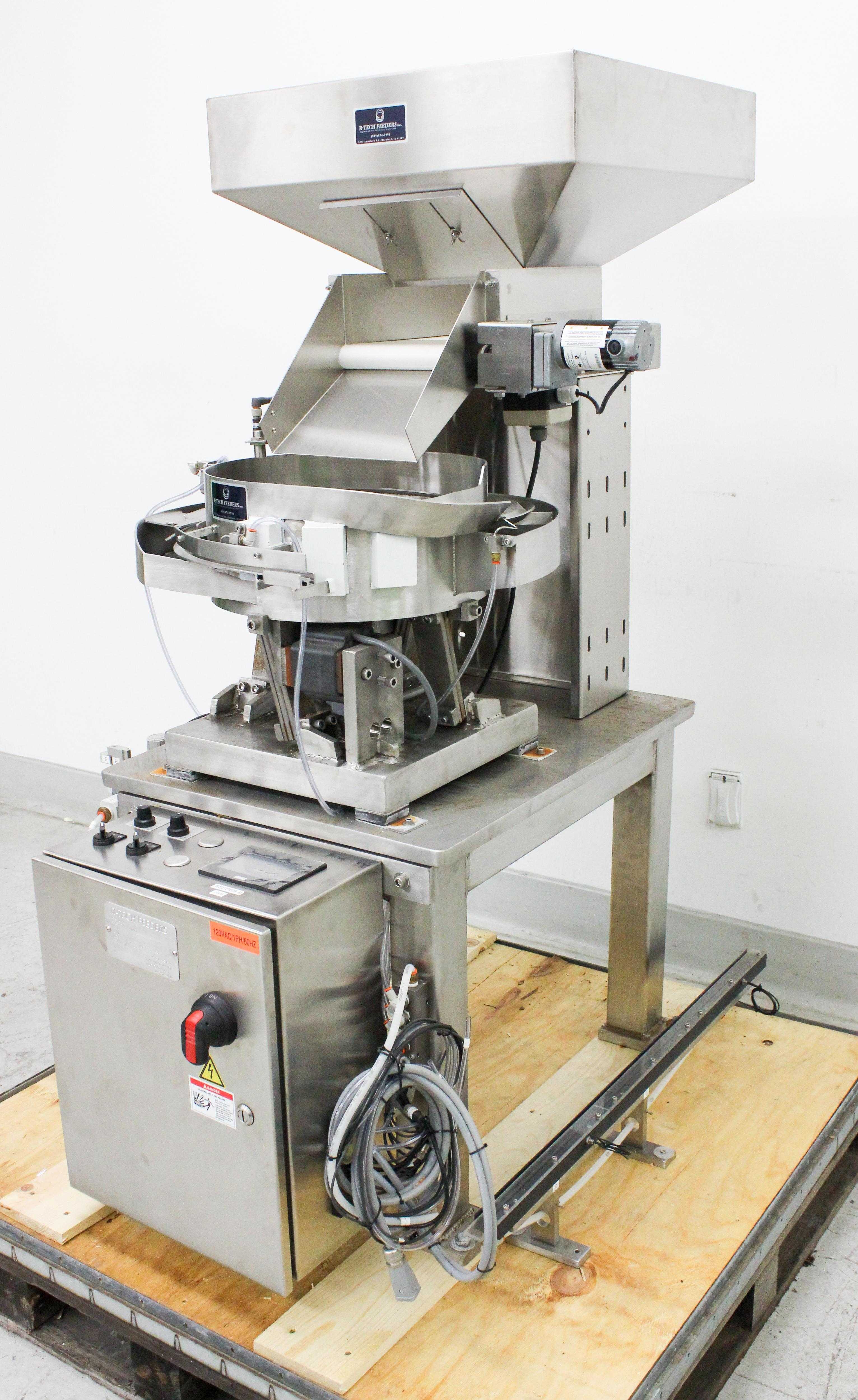 R-Tech 15-110AC-FC-B-H-CS Vibratory Feeder Bowl w/ Hopper, 110V, 60Hz