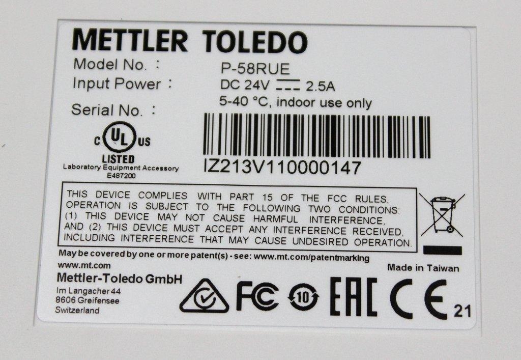 Mettler-Toledo P-58RUE Printer Computer IT Printer Requires Repair Parts 120V