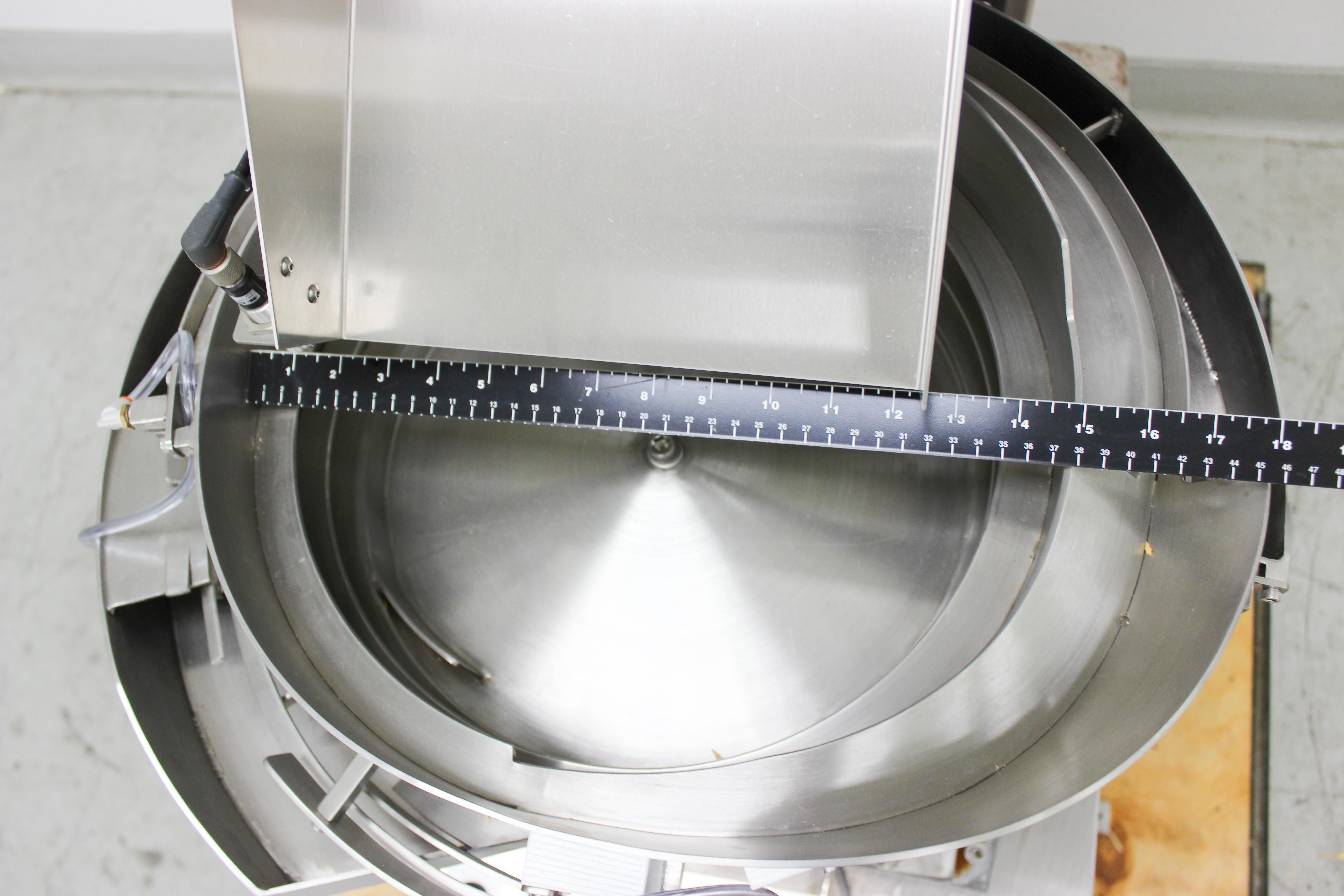 R-Tech 15-110AC-FC-B-H-CS Vibratory Feeder Bowl w/ Hopper, 110V, 60Hz