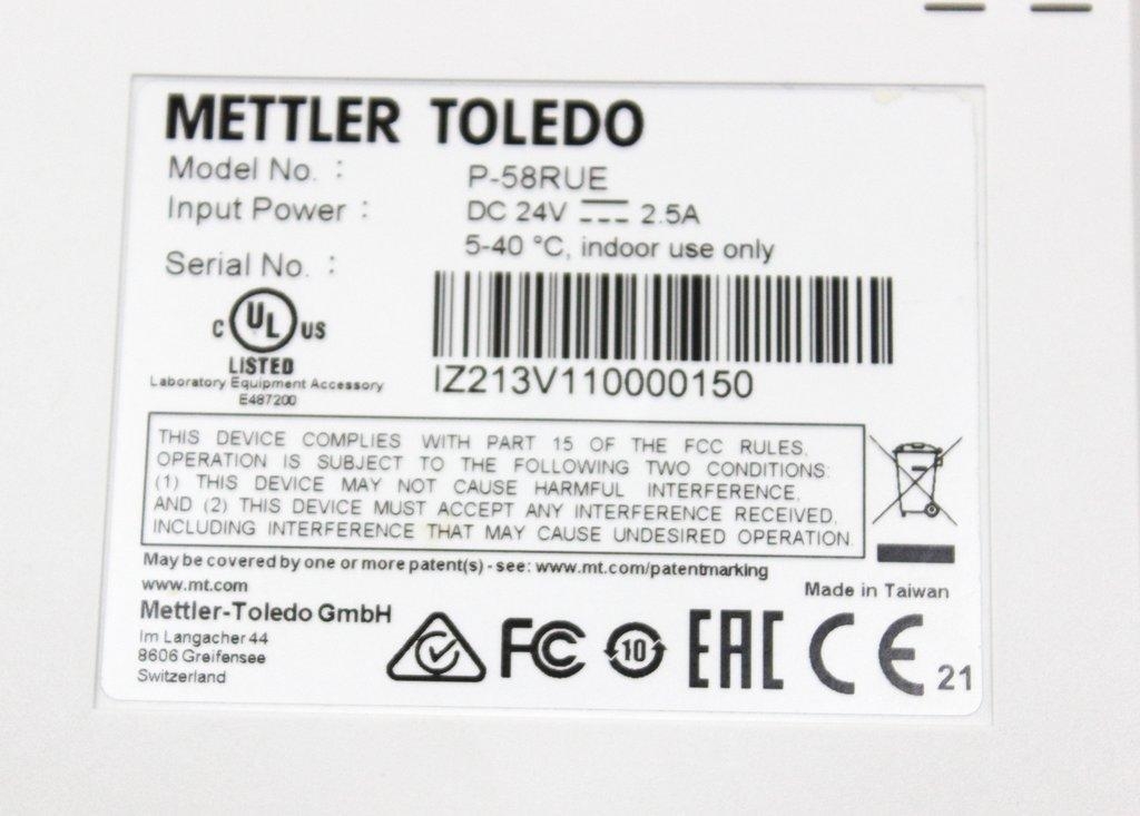 Mettler-Toledo P-58RUE Printer Computer Label Printing High-Speed 120V