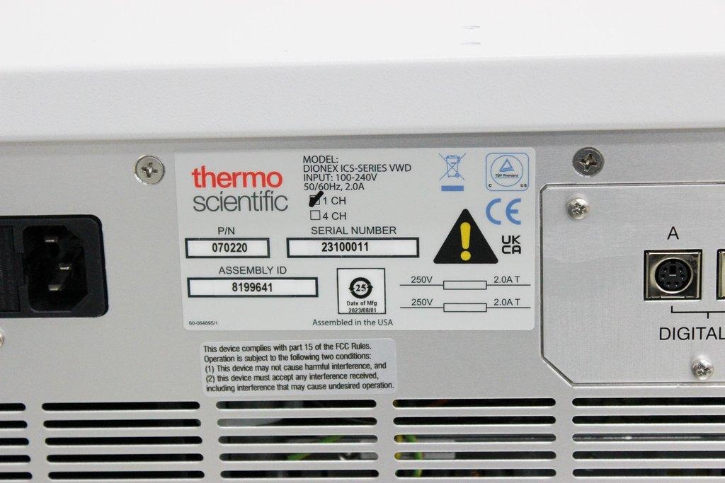 Thermo Dionex VWD 070220 Detector Dual-Beam UV-Vis 190-900 nm 2023