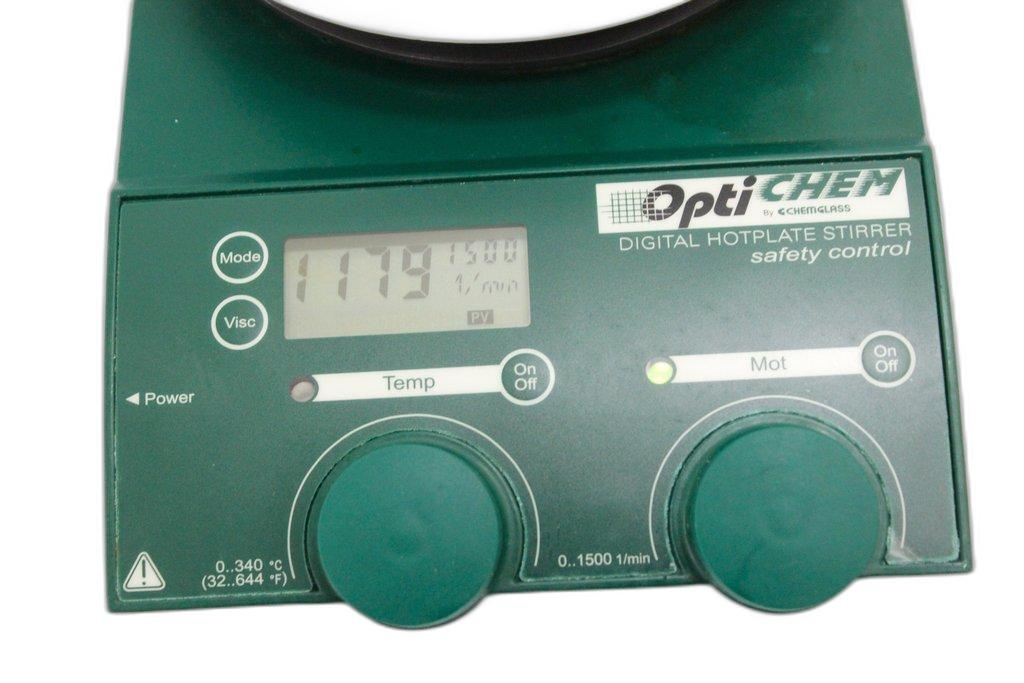Chemglass Opti Chem Digital Hotplate Stirrer with 200ML Flask Insert