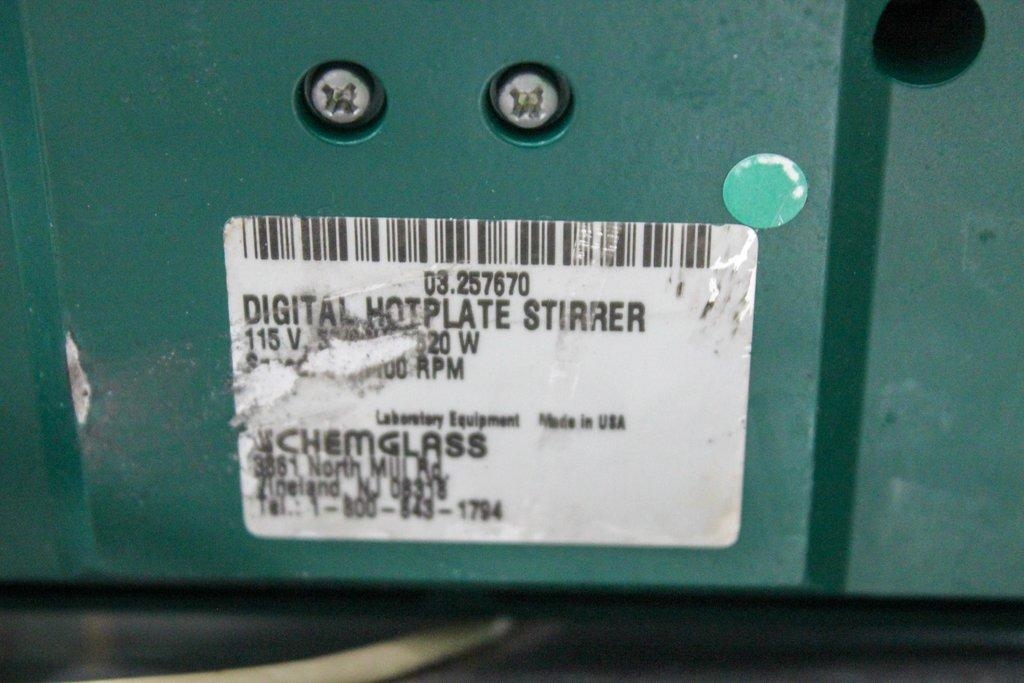 Chemglass OptiChem Digital Hotplate Stirrer 100ML Corrosion Marks