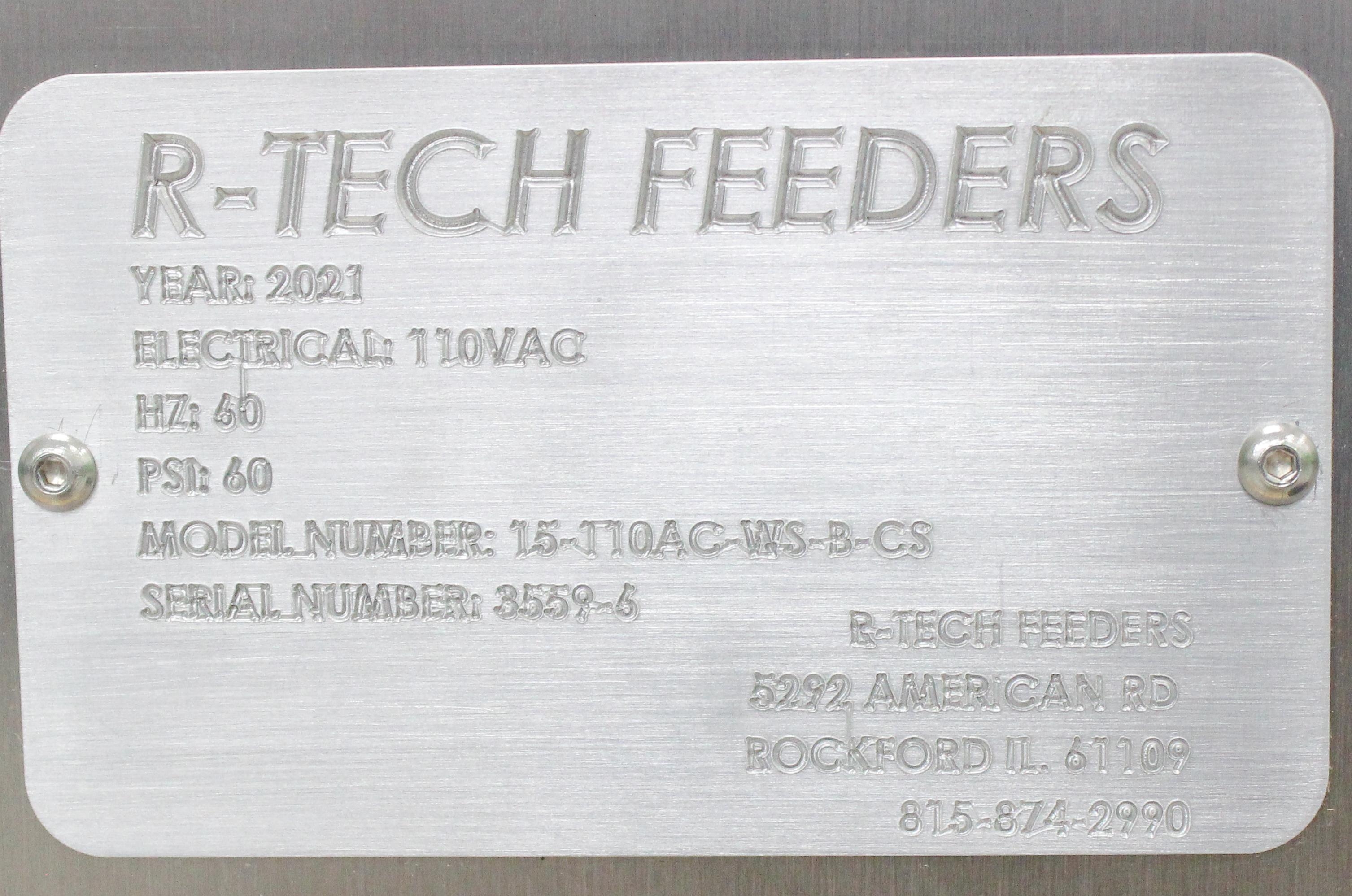 R-Tech 15-110AC Vibratory Bowl Feeder High-Output 1600 PPM Sorting System