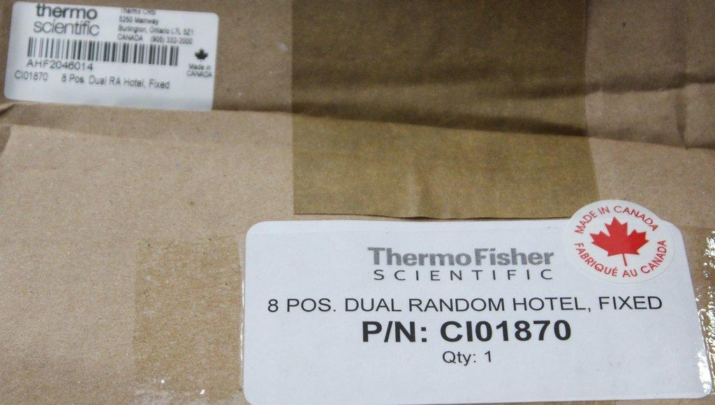 Thermo CI01870 Dual Random Hotel Lab Equipment 8 Position Fixture Set of 3