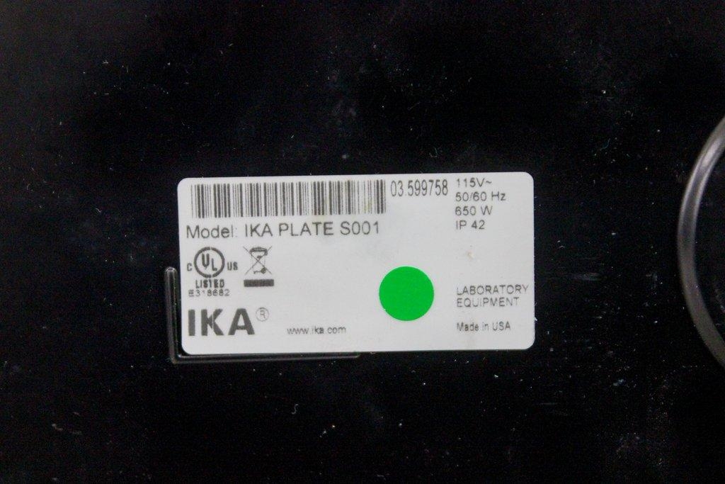IKA PLATE S001 Hot Plate Stirrer 115V 50/60Hz Lab Mixing Equipment