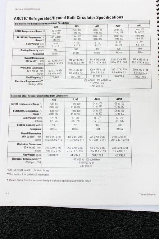 Thermo Scientific SC150 Artic Circulator A10B Heated Immersion Circulator