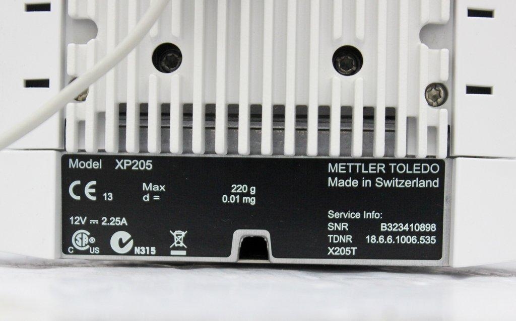 Mettler Toledo XP205 Scale Balance Analytical Balance 0.01 mg 220 g ProFACT Auto