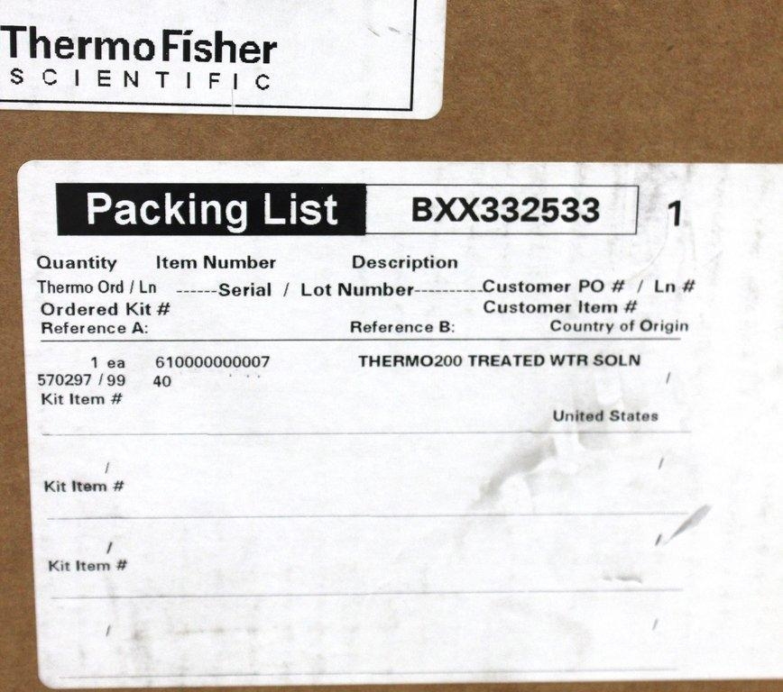 Thermo THERMO200 Treated Water Solution for Laboratory Use