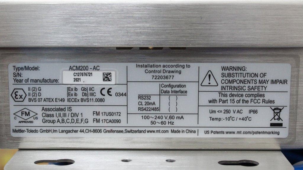 Mettler ACM200 Interface Converter Turnkey Analytical Accessory 100-240V