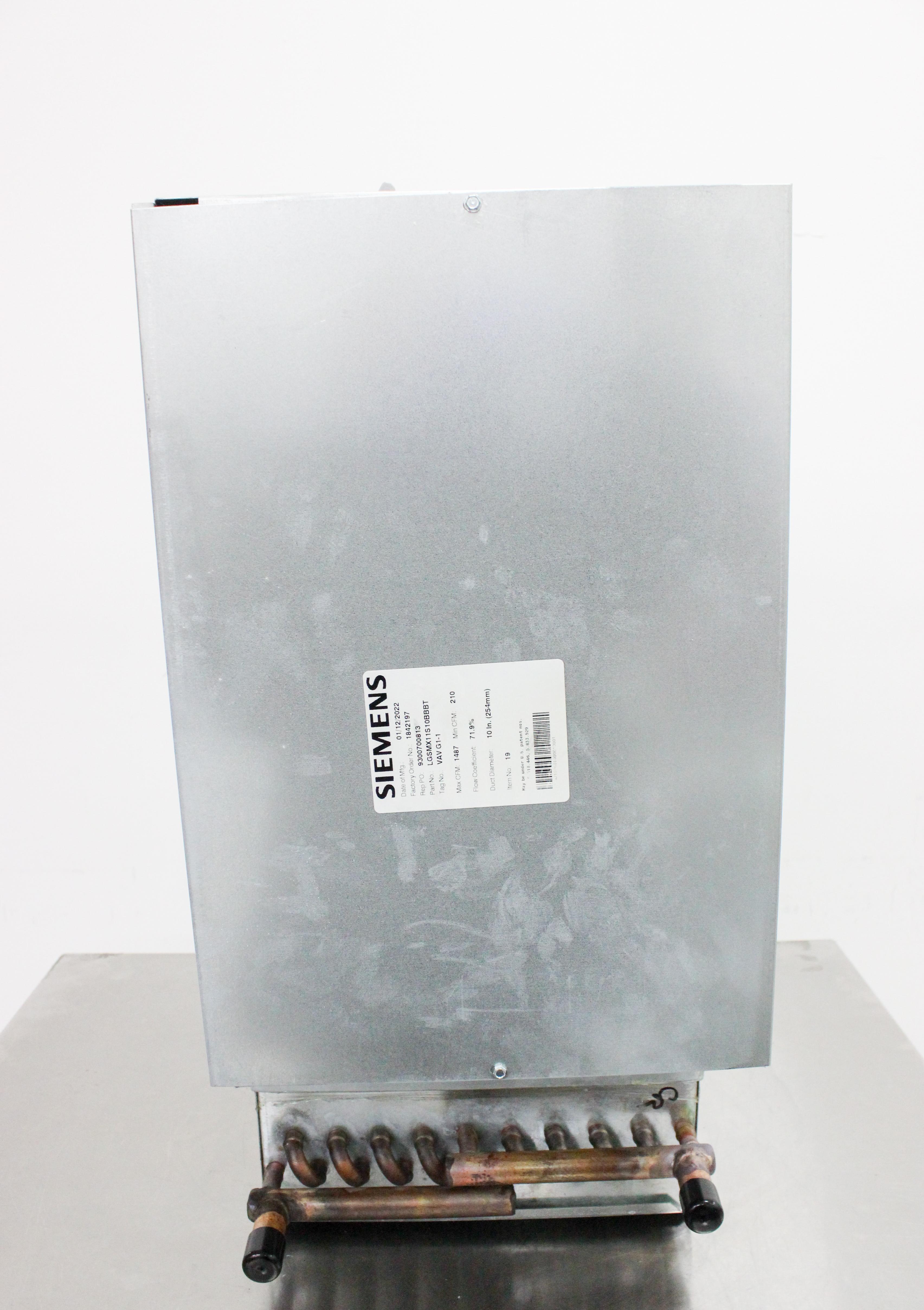 Siemens LGSMX11S10BBBT Air Terminal Lab HVAC Clean Air Control