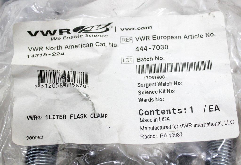 VWR Turn-Key Flask Clamps Platform Accessory Stainless Steel 500ml/1L