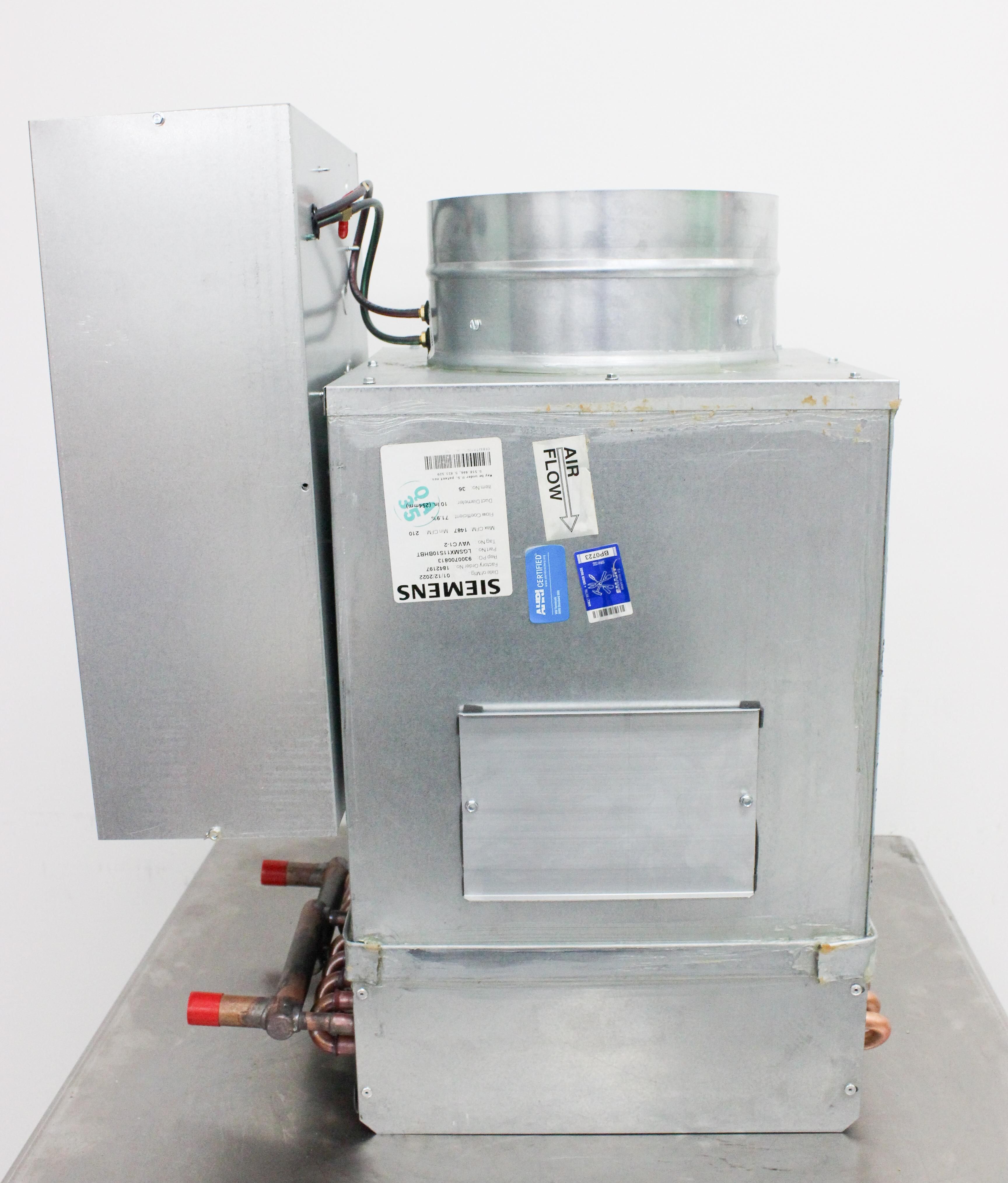 Siemens LGSMX11S10BHBT Lab Air Supply Terminal U Precision Airflow Control
