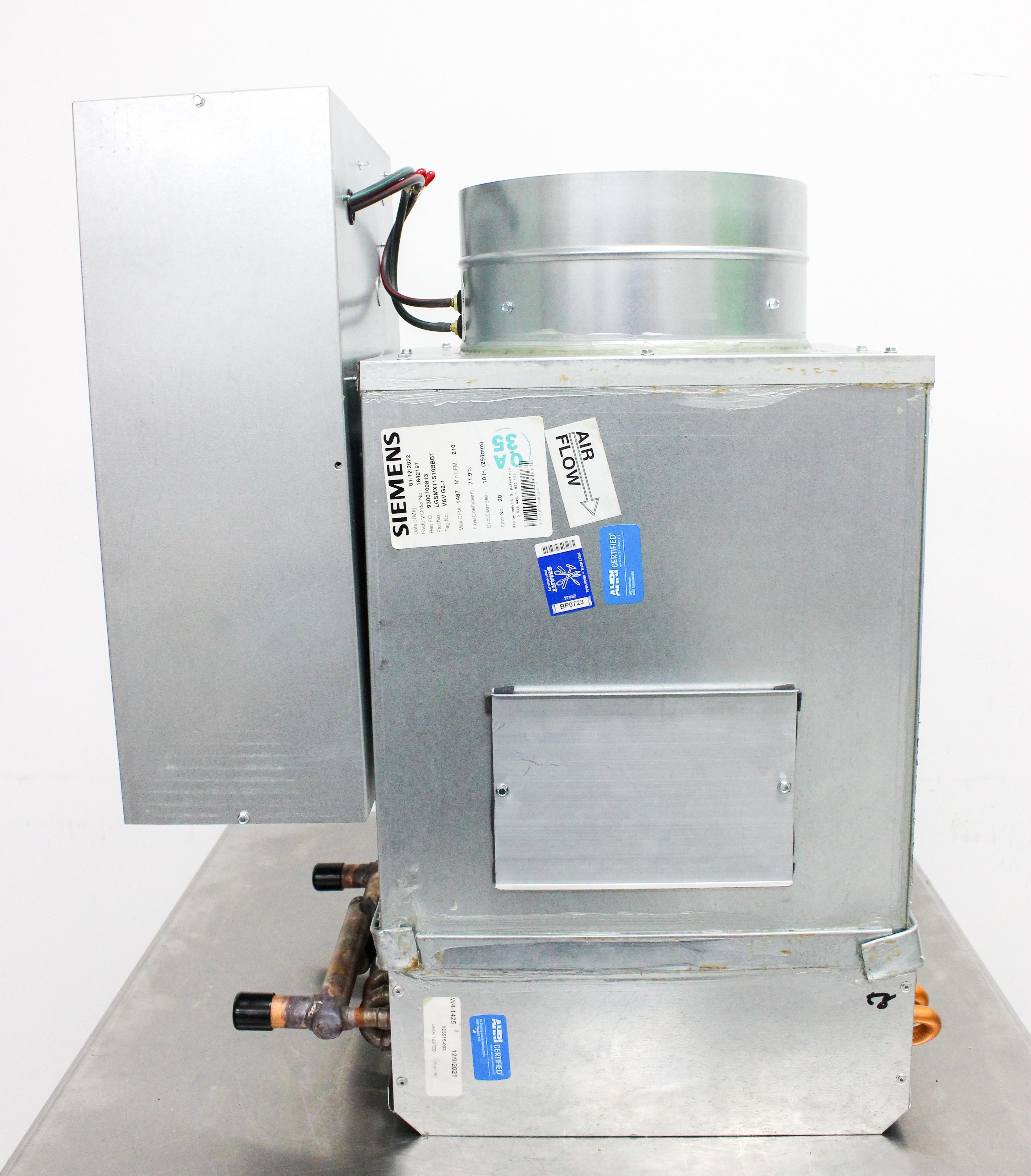 Siemens LGSMX11S10BBBT Lab Air Terminal Reliable Precision Airflow Control