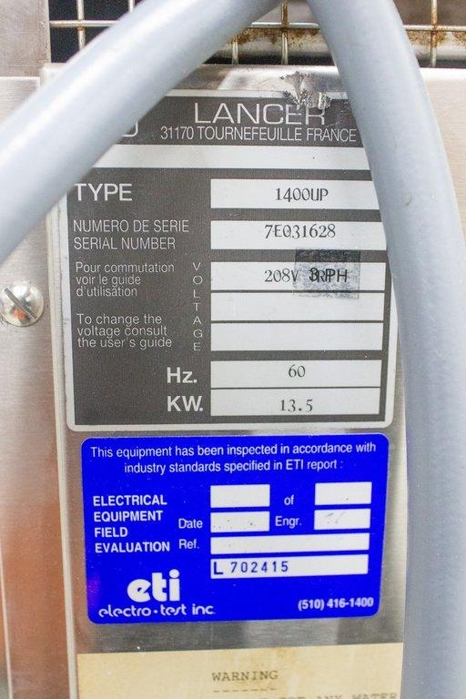 Lancer 1400UP Glassware Washer Dryer High Temp 40 Programs 4 Levels Lab Use