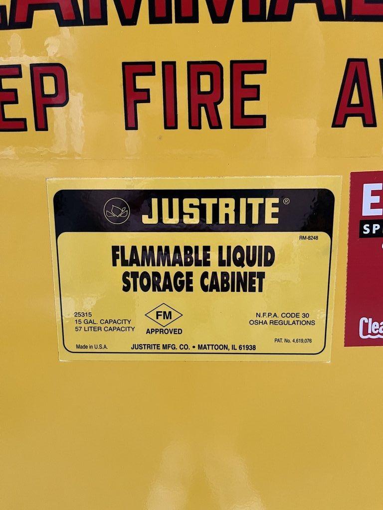 Justrite RM08762 Flammable Safety Cabinet for Secure Chemical Storage