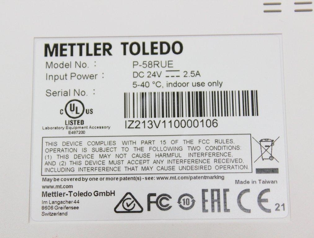 Mettler P-58RUE Printer Analytical Accessory Near New 120V 50/60Hz 5lb