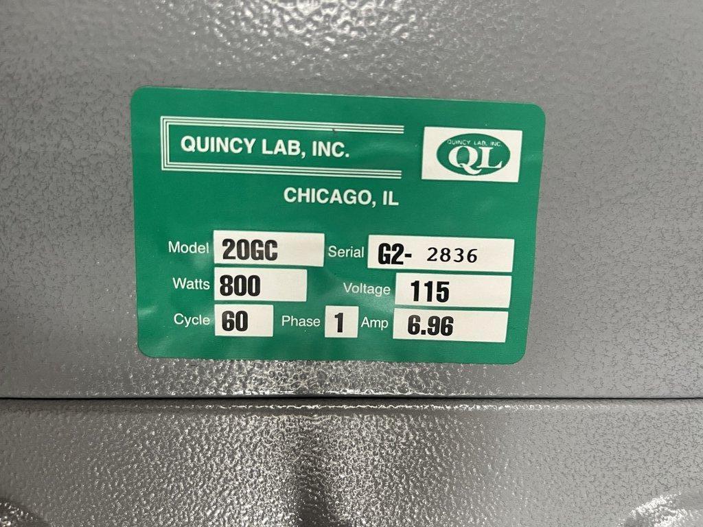 Quincy Lab Model 20 GC Lab Oven - Fair Condition, Needs Repair