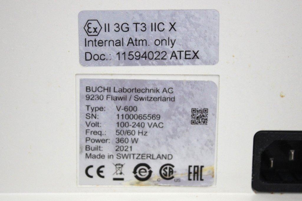 BUCHI Vacuum Pump V-600 Chemistry Vacuum Pump 100-240V E Condition