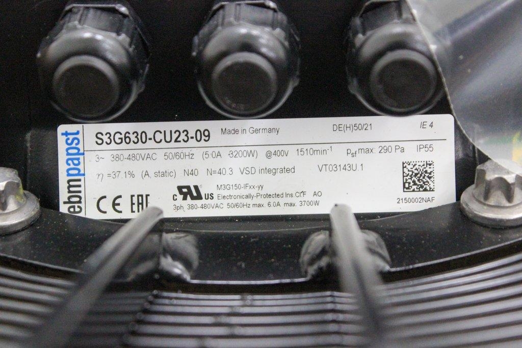 ebmpapst S3G630-CU23-09 Fan Basket Ventilation System Germany 380-480V 50/60Hz