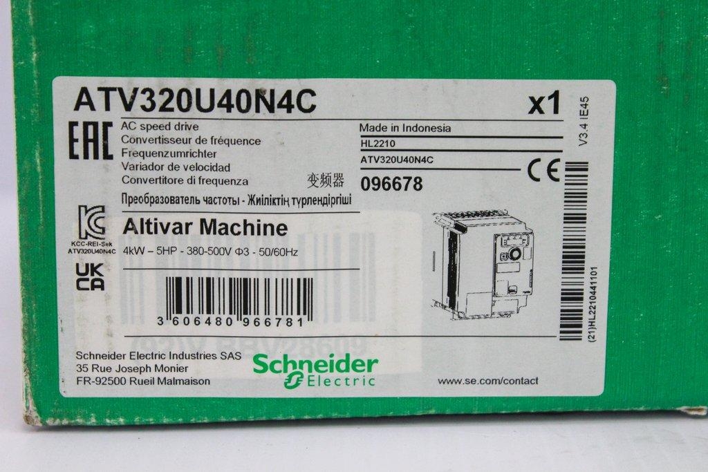 Altivar ATV320U40N4C AC Speed Drive 380-480V 50Hz/60Hz Open Case New
