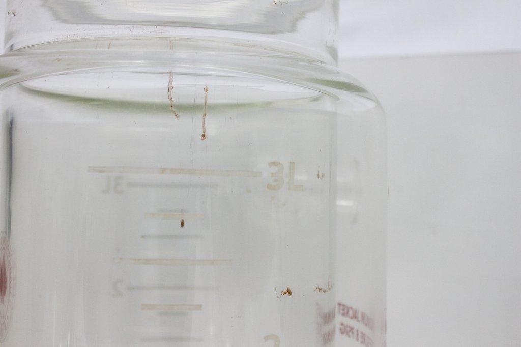 Ace Flask Cylindrical Jacketed 3L Chemistry Glassware Lab Use