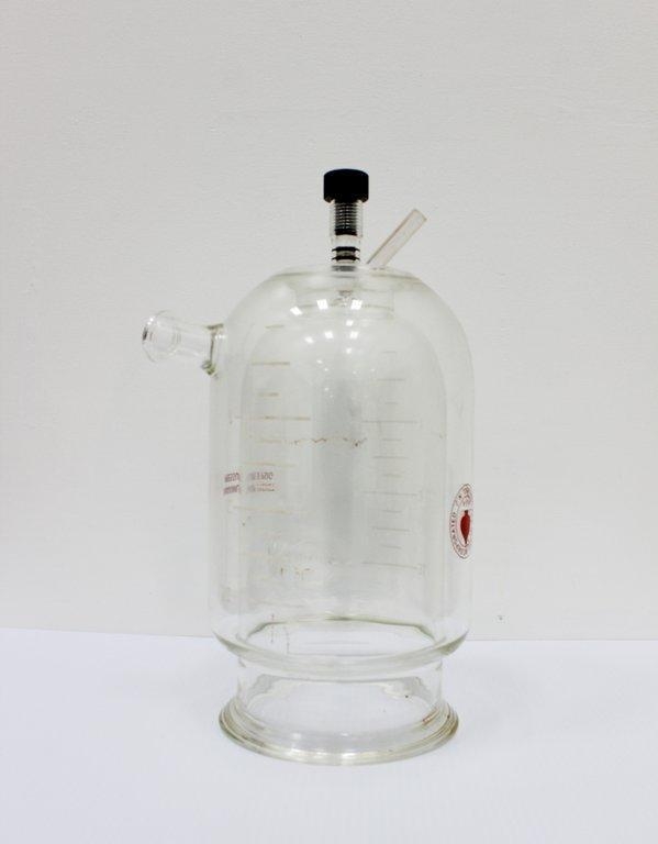 Ace Flask Cylindrical Jacketed 3L Chemistry Glassware Lab Use